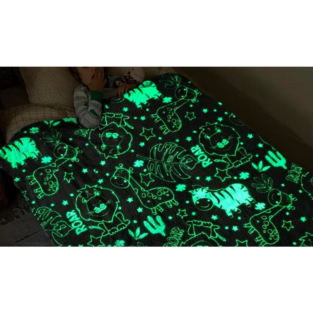 60x50 Soft Glow-In-The-Dark Blanket - Picture 4 of 6